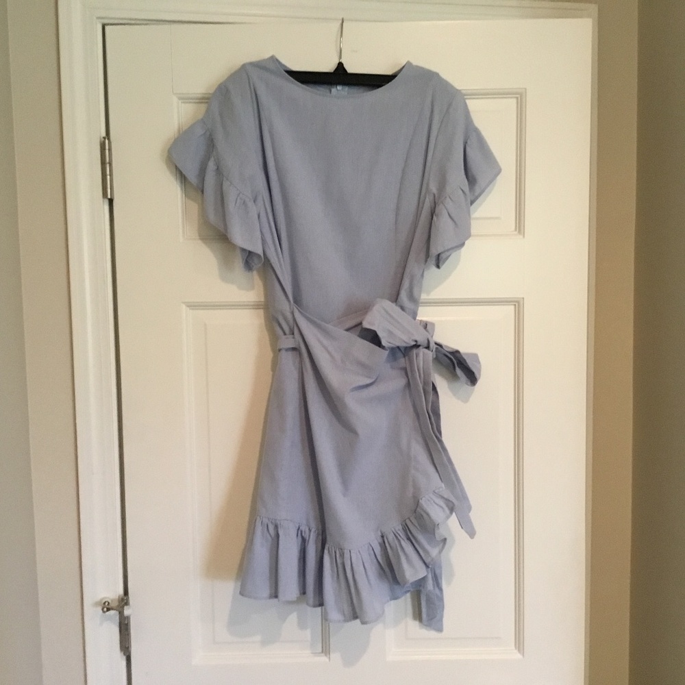 Blue casual dress